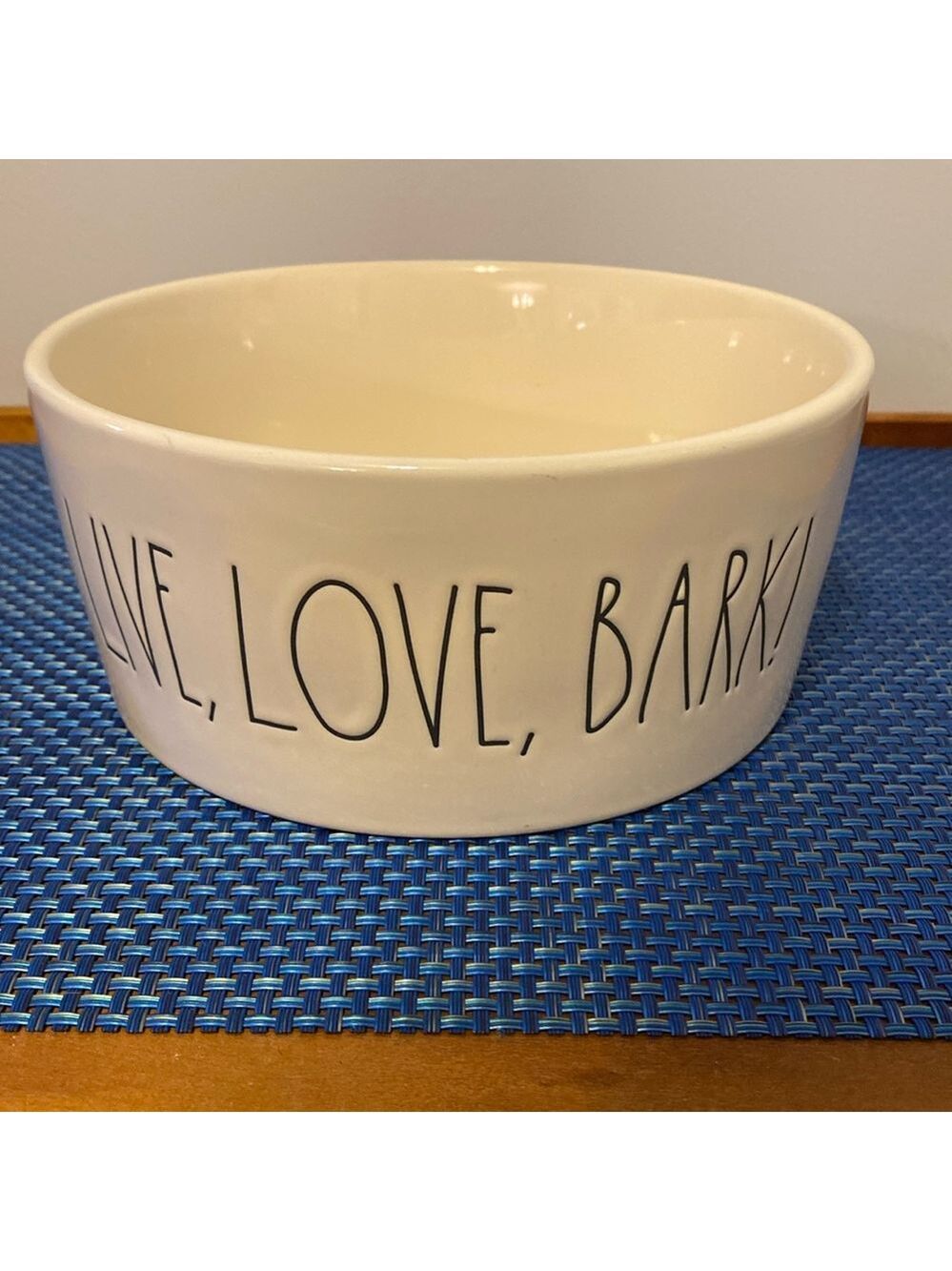 Rae Dunn “Live, Love, Bark!” Dog dish. Large and sturdy. Add to your collection